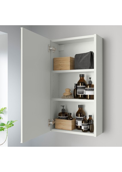 Banyo Duvar Dolabı, Beyaz, 40X15X75 Cm, 1 Ayna Kapaklı fiyatları
