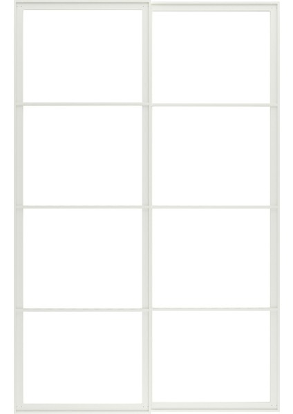 Sürgü Kapak Iskeleti, Beyaz, 150X236 cm
