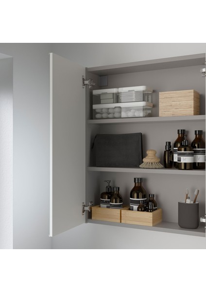 Banyo Duvar Dolabı, Gri, 60X15X75 Cm, 2 Ayna Kapaklı fiyatları