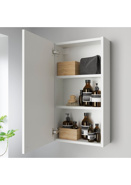 Banyo Duvar Dolabı, Beyaz, 40X15X75 Cm, 1 Kapaklı fiyatları