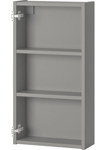 Banyo Duvar Dolabı Iskeleti, Gri, 40X15X75 cm