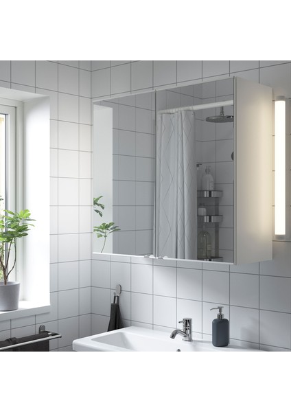 Banyo Duvar Dolabı, Beyaz, 80X30X75 Cm, 2 Ayna Kapaklı fiyatları