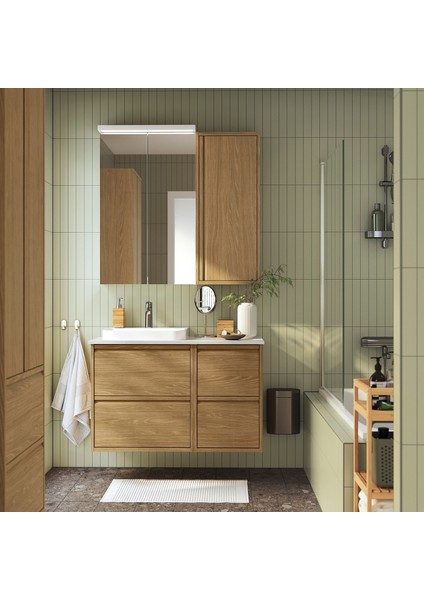 Banyo Duvar Dolabı, Meşe Görünümlü, 40X15X95 cm fiyatları