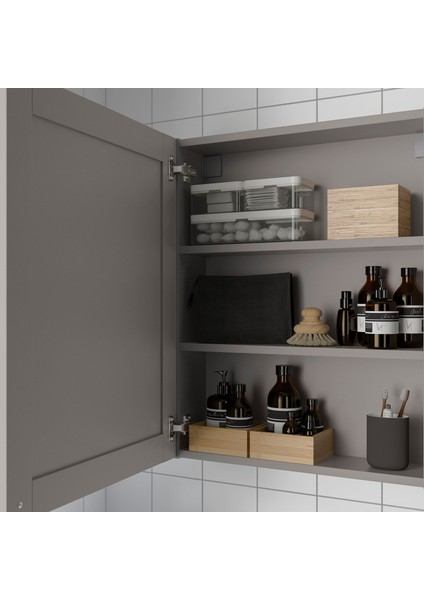 Banyo Duvar Dolabı, Gri, 60X15X75 Cm, 1 Kapaklı fiyatları