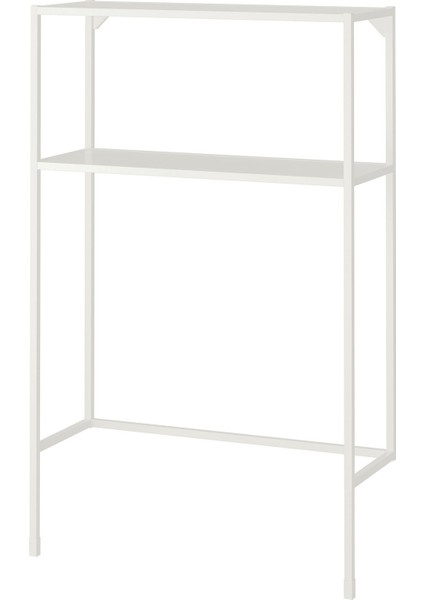 Çamaşır Makinesi Için Raflı Iskelet, Beyaz, 80X30X129 cm