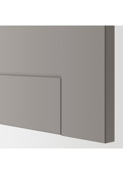 Mutfak Duvar Dolabı, Beyaz-Gri, 80X30X75 Cm, 2 Kapaklı fiyatları
