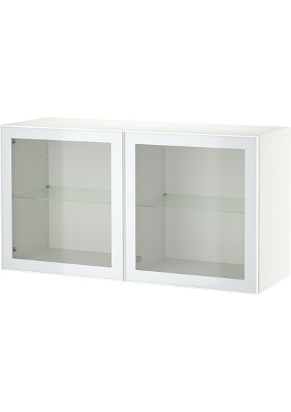 Raf Ünitesi, Beyaz-Şeffaf Cam, 120X42X64 Cm, Glassvık