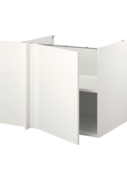 Köşe Alt Dolap, Beyaz, 127X69X75 cm