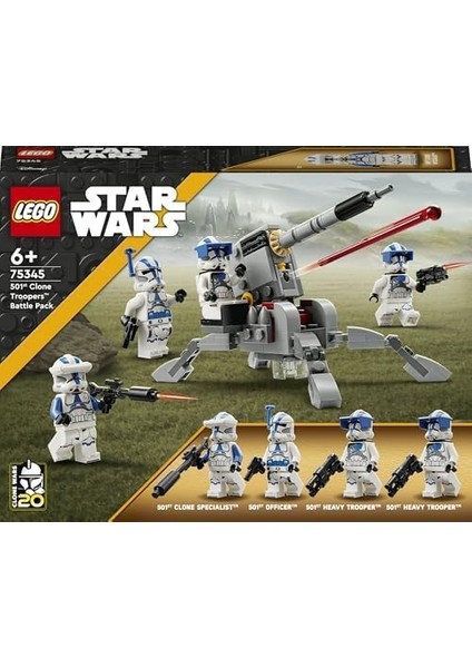 501. Klon Trooperlar Paketi 75345-6 Yaş ve Üzeri Çocuklar Için Oyuncak Yapım Seti (119 Parça) modelleri