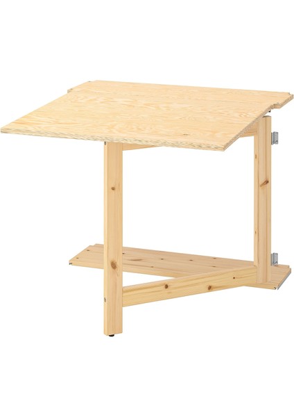 Katlanır Masa, Çam, 80X30-91 cm