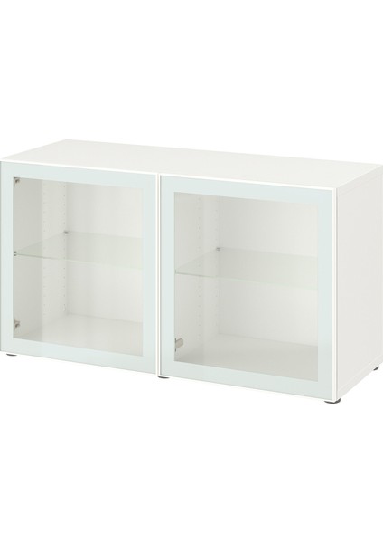 Raf Ünitesi, Beyaz-Şeffaf Cam, 120X42X64 Cm, Glassvık