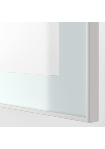 Dolap Kombinasyonu, Ağartılmış Meşe Görünümlü-Beyaz-Şeffaf Cam, 180X42X65 Cm, Glassvık