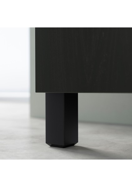 Tv Sehpası, Venge, 120X42X48 Cm, Lappvıken, Fren Raylı