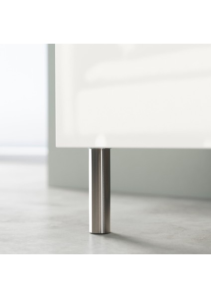 Tv Sehpası, Beyaz-Koyu Gri, 120X42X48 Cm, Kallvıken