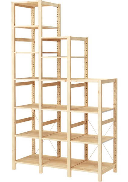Raf Ünitesi, Çam, 139X50X124-226 cm