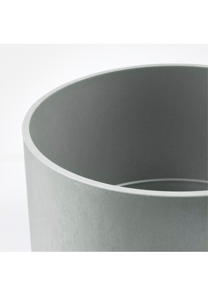 Plastik Saksı, Gri, 24 cm