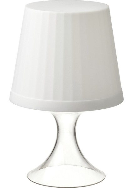Led'li Masa Lambası, Beyaz, 24 cm, Pilli
