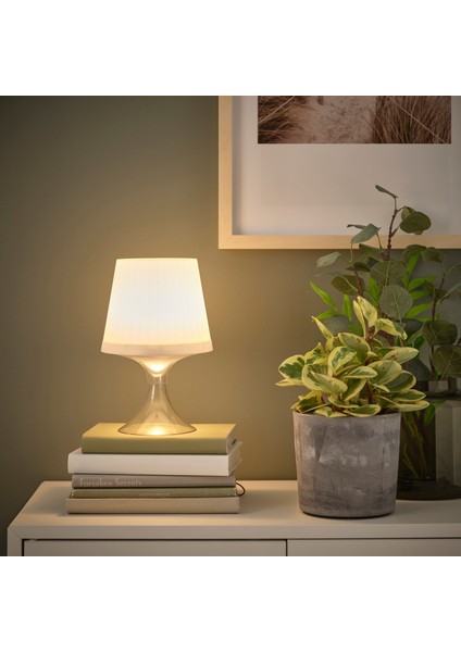 Led'li Masa Lambası, Beyaz, 24 cm, Pilli modelleri