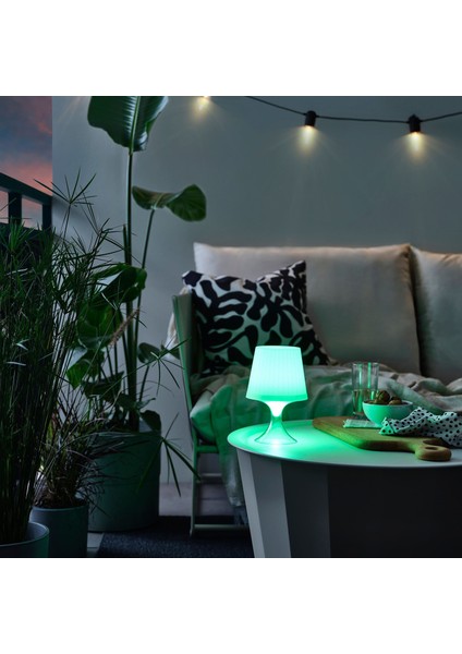 Led'li Masa Lambası, Beyaz, 24 cm, Pilli fırsatları