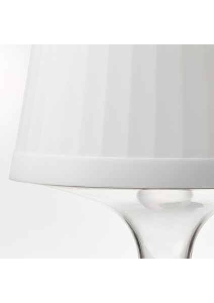 Led'li Masa Lambası, Beyaz, 24 cm, Pilli