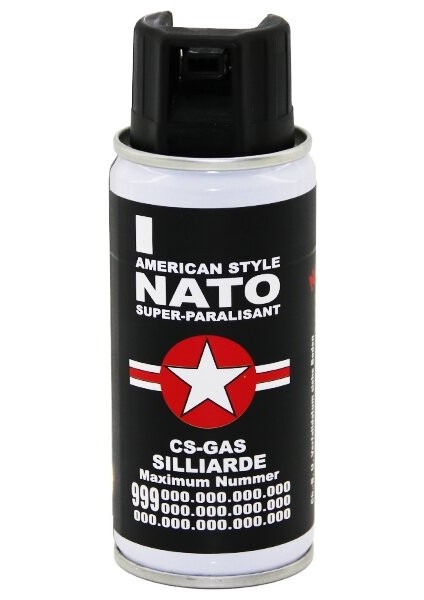 Amerıcan Style Nato 50 ml Biber Gazısprey Kendini Savunma Amaçlı Kullanım Pepper Spray - Self Defence