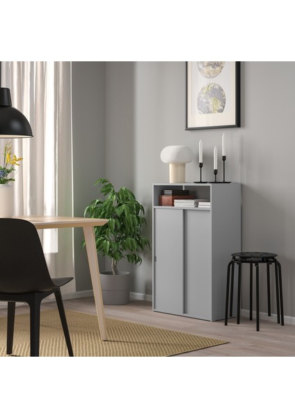 Sürgü Kapaklı Dolap, Açık Gri, 60x96 cm fiyatları