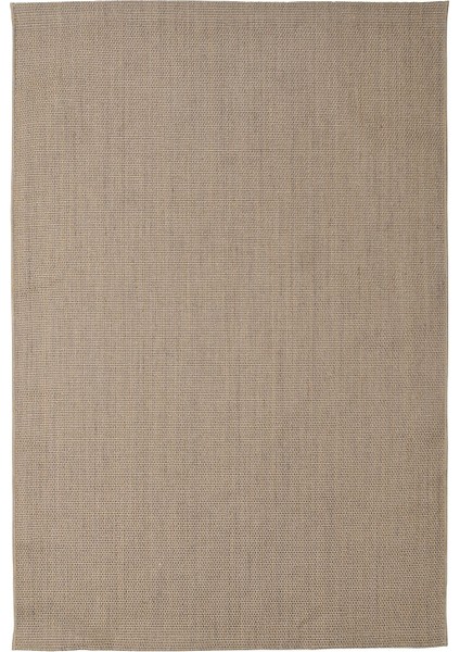 Jüt Halı, Natürel-Açık Gri, 133x195 cm, Düz Dokuma