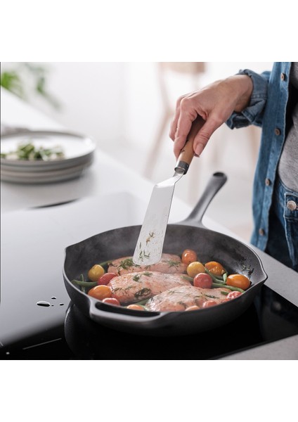 Spatula, Paslanmaz Çelik-Kayın, 30 cm