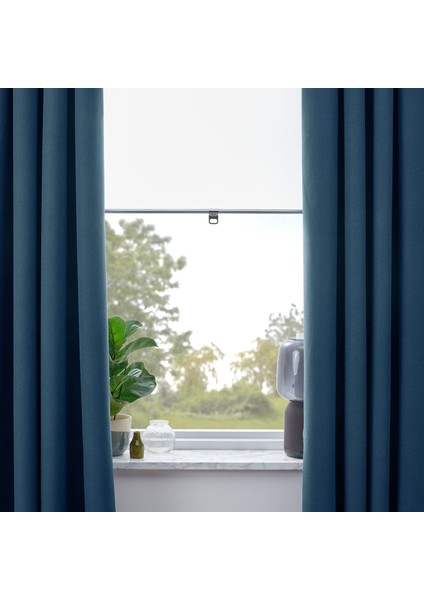 Karartma Perde/2 Kanat, Koyu Mavi, 135x300 cm, Loş Işık, Polyester modelleri