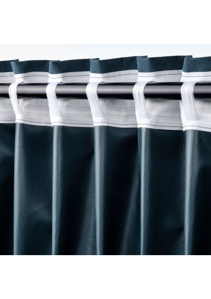 Karartma Perde/2 Kanat, Koyu Mavi, 135x300 cm, Loş Işık, Polyester