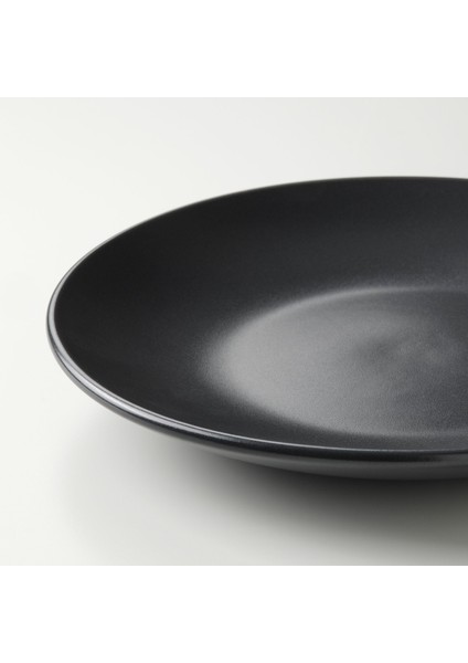 Tatlı Tabağı Seti, Mat Koyu Gri, 20 Cm, 4 Adet
