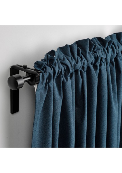 Karartma Perde/2 Kanat, Koyu Mavi, 135x300 cm, Loş Işık, Polyester