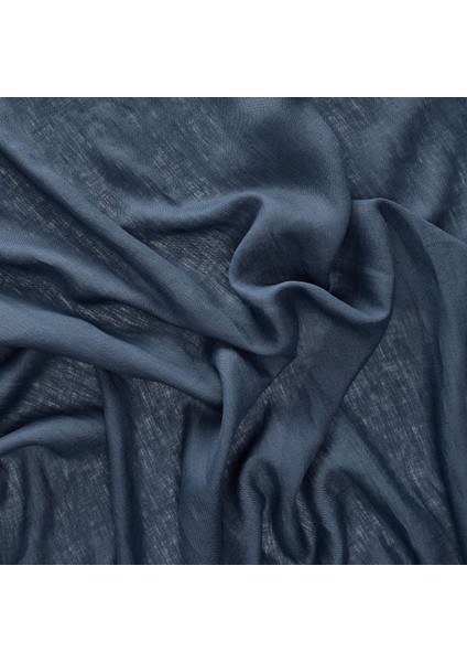 Fon Perde/2 Kanat, Koyu Mavi, 145x300 cm, Işık Filtreleyici, Keten
