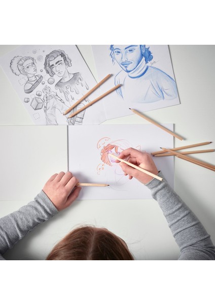 Tuval Defteri, Beyaz, 21x30 cm, 16 Adet modelleri