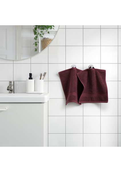 IKEA FREDRIKSJÖN El Havlusu, Koyu Kırmızı, 30x30 cm 2 ADET / Malzeme Pamuk modelleri