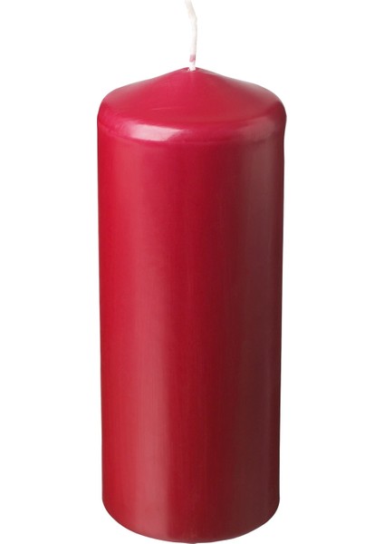 Blok Mum, Kırmızı, 19 cm