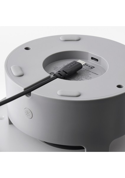 Bluetooth Hoparlörlü Lamba, Gri