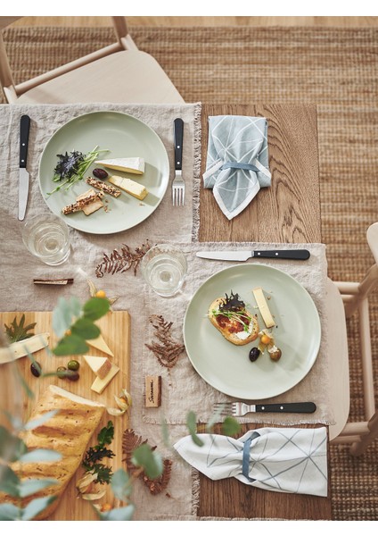 Yemek Takımı, Mat Yeşil, 18 Parça