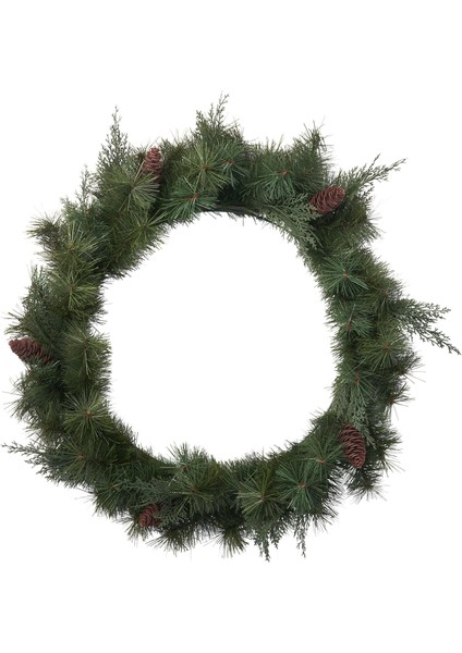 Yapay Çelenk, Yeşil, 60 cm