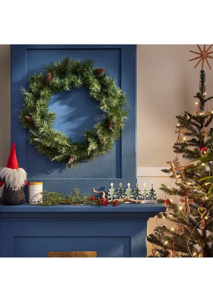 Yapay Çelenk, Yeşil, 60 cm indirimleri