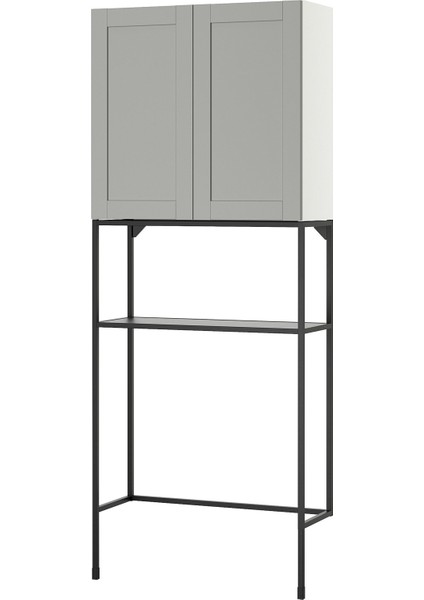 Çamaşır Odası ve Banyo Için Raf Kombinasyonu, Gri-Antrasit, 80X32X204 cm