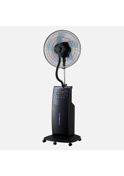 Dlc 90 W Sulu Sistem Kumandalı Zaman Ayarlı Sessiz 3 Kademeli 45 cm Iyonizerli Ayaklı Vantilatör Siyah