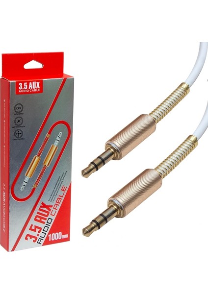 KY175 3.5 mm Erkek/erkek 1 Metre Stereo Aux Kablo