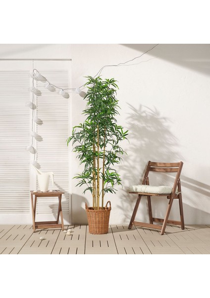 Yapay Bitki, Yeşil, 23 Cm, Bambu, Iç/dış Mekan