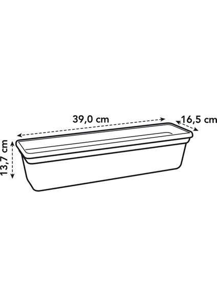 Elho Green Basics Balkon Saksısı Siyah 40 cm modelleri