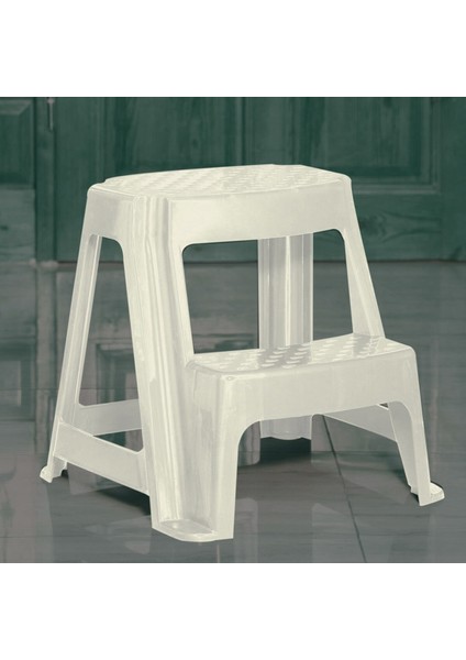 Saban Plastik 2 Basamaklı Beyaz Tabure