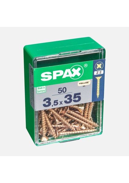 Spax Havşa Vida Sarı 3.5X35