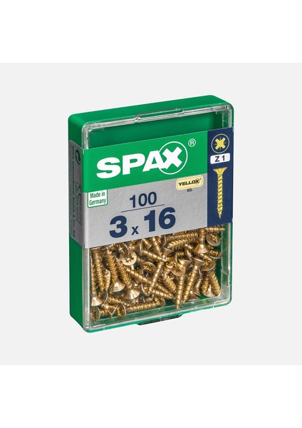 Spax Havşa Vida Sarı 3X16
