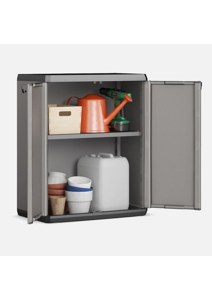 Keter Piu Kısa Tek Raflı Plastik Dolap 68X39X83 cm Antrasit modelleri