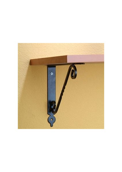 No-3 Siyah Ferforje Raf Altı 30X15